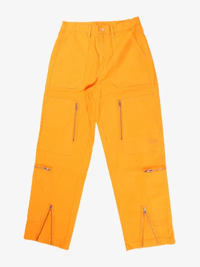 Stussy Men Flight Pant Ripstop Pigment Dyed In Orange