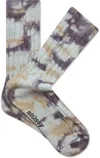 Stussy Men's Multi Dyed Ribbed Socks In Cloud,sand