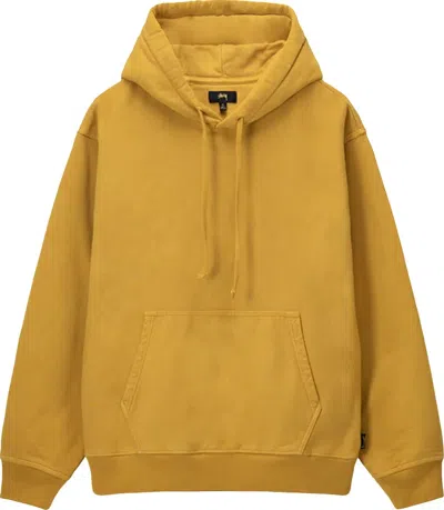 Stussy Men Pigment Dyed Fleece Hoodie In Brown