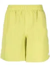 Stussy Green Stock Swim Shorts In Lime