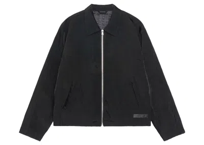 Pre-owned Stussy Men's Stushort Sleevey Short Sleeve Link Nylon Club Jacket In Black