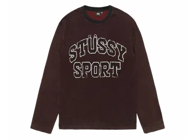 Pre-owned Stussy Men's  2 Tone Cotton Mesh Crew In Black