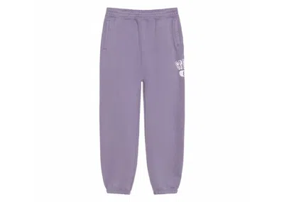 Pre-owned Stussy Men's  80 Fleece Pant In Ash Purple