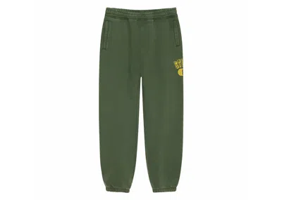 Pre-owned Stussy Men's  80 Fleece Pant In Pine