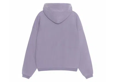 Pre-owned Stussy Men's  80 Relaxed Hoodie In Ash Purple
