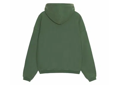 Pre-owned Stussy Men's  80 Relaxed Hoodie In Pine In Green