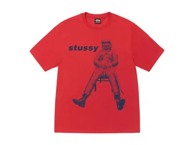 Pre-owned Stussy Men's  Astronaut Tee Shirt In Cayenne