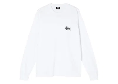 Pre-owned Stussy Men's  Basic Long Sleeve Tee Shirt In White