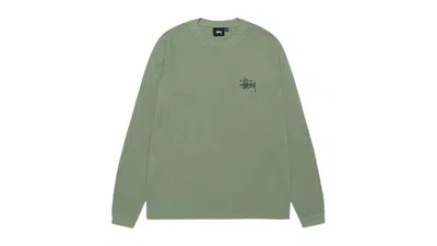 Pre-owned Stussy Men's  Basic Thermal In Sage In Green