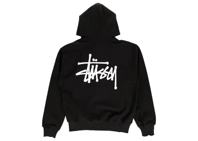 Pre-owned Stussy Men's  Basic Zip Hoodie In Black
