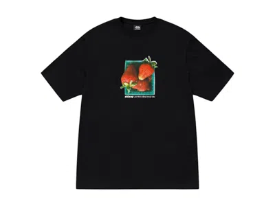 Pre-owned Stussy Men's  Berries Tee Shirt In Black