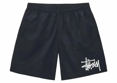 Pre-owned Stussy Men's  Big Basic Water Short (ss24) In Black