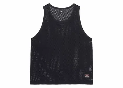 Pre-owned Stussy Men's  Big Mesh Tank In Black