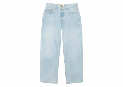 Pre-owned Stussy Men's  Big Ol' Denim Jean In Light Wash In Brown