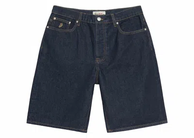 Pre-owned Stussy Men's  Big Ol' Denim Short In Rinsed Indigo In Blue