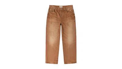 Pre-owned Stussy Men's  Big Ol' Denim Vintage Jean In Brown