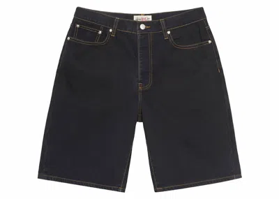 Pre-owned Stussy Men's  Big Ol' Short In Washed Black Denim
