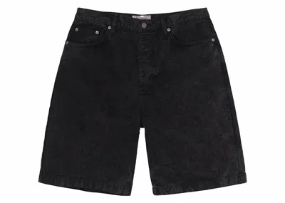 Pre-owned Stussy Men's  Big Ol' Washed Canvas Short In Black