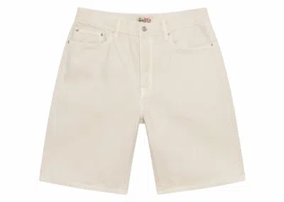 Pre-owned Stussy Men's  Big Ol' Washed Canvas Short In Vintage Natural