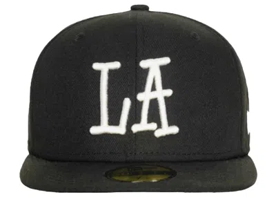 Pre-owned Stussy Men's  Born X Raised New Era 59fifty Cap In Black