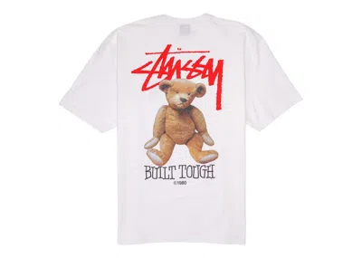 Pre-owned Stussy Men's  Built Tough Tee Shirt In White