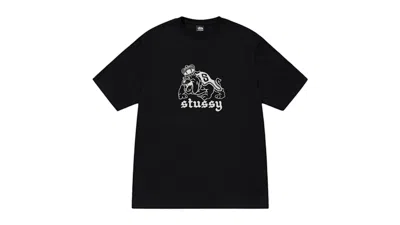 Pre-owned Stussy Men's  Bulldog Tee Shirt In Black