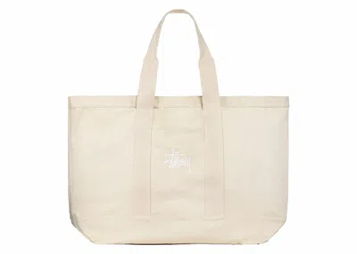 Pre-owned Stussy Men's  Canvas Extra Large Tote Bag In Natural