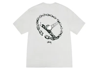 Pre-owned Stussy Men's  Chainlink T-shirt In Fog