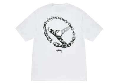 Pre-owned Stussy Men's  Chainlink T-shirt In White