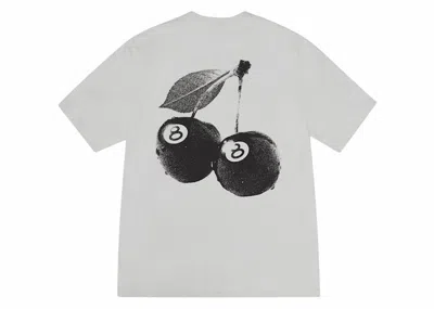 Pre-owned Stussy Men's  Cherries Tee Shirt In Fog In Gray