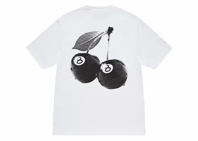 Pre-owned Stussy Men's  Cherries Tee Shirt In White