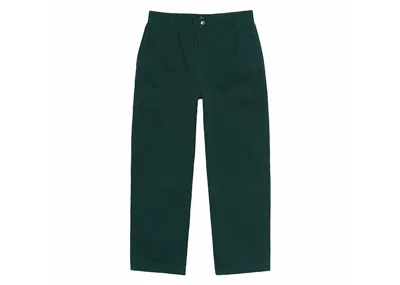 Pre-owned Stussy Men's  Chino Work Pant In Spruce In Green