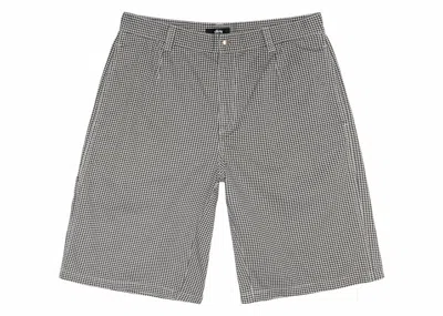 Pre-owned Stussy Men's  Chino Work Short In Houndstooth