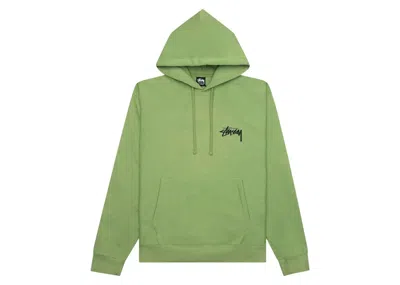 Pre-owned Stussy Men's  Classic Dot Hoodie In Moss In Green