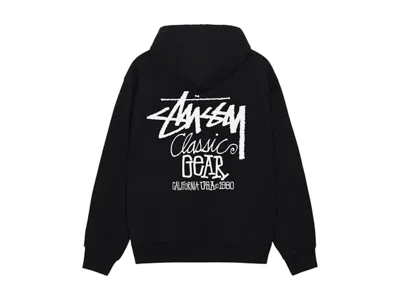Pre-owned Stussy Men's  Classic Gear Hoodie In Black