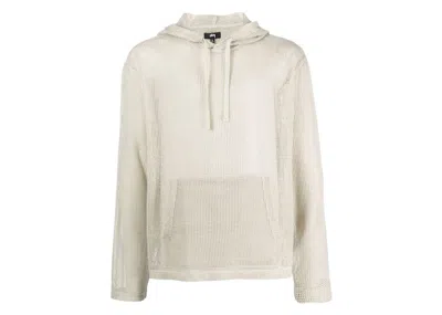 Pre-owned Stussy Men's  Cotton Mesh Hoodie In Bone
