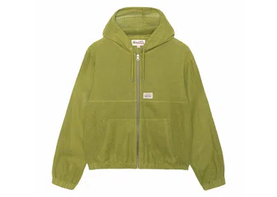 Pre-owned Stussy Men's  Cotton Mesh Work Jacket In Green