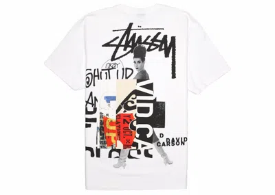 Pre-owned Stussy Men's  David Carson Do Your Thang Tee Shirt In White