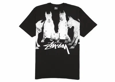 Pre-owned Stussy Men's  Doberman Tee Shirt In Black
