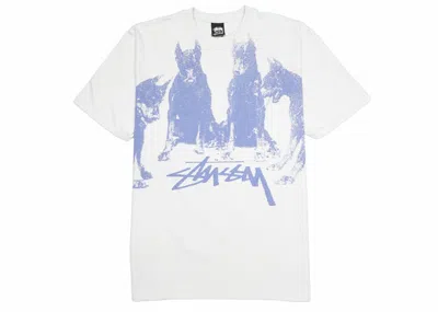 Pre-owned Stussy Men's  Doberman Tee Shirt In Fog
