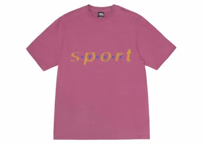 Pre-owned Stussy Men's  Dot Sport T-shirt In Berry In Purple