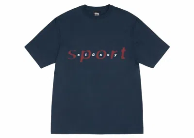 Pre-owned Stussy Men's  Dot Sport T-shirt In Navy Blue