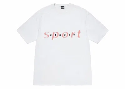 Pre-owned Stussy Men's  Dot Sport T-shirt In White
