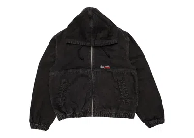 Pre-owned Stussy Men's  Double Dye Work Jacket In Black