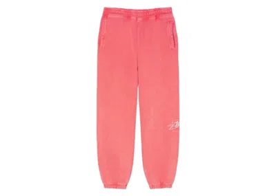 Pre-owned Stussy Men's  Dyed  Designs Pant In Coral In Orange