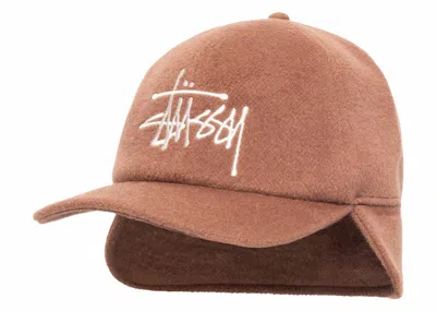 Pre-owned Stussy Men's  Ear Flap Wool Cap In Brown