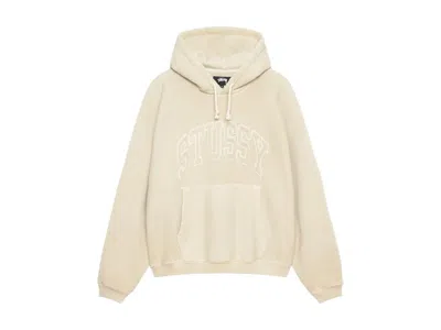 Pre-owned Stussy Men's  Embroidered Relaxed Hoodie In Sand