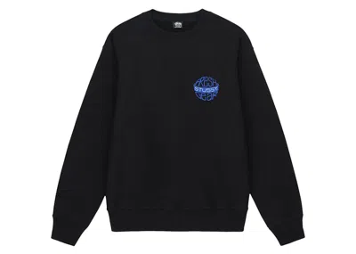 Pre-owned Stussy Men's  Fresh Gear Crewneck Sweatshirt In Black
