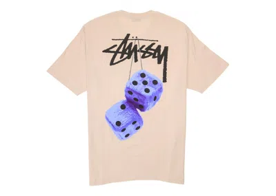 Pre-owned Stussy Men's  Fuzzy Dice Tee Shirt In Smoke