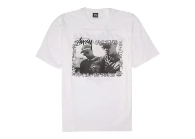 Pre-owned Stussy Men's  Gang Starr Take It Personal Tee Shirt In White
